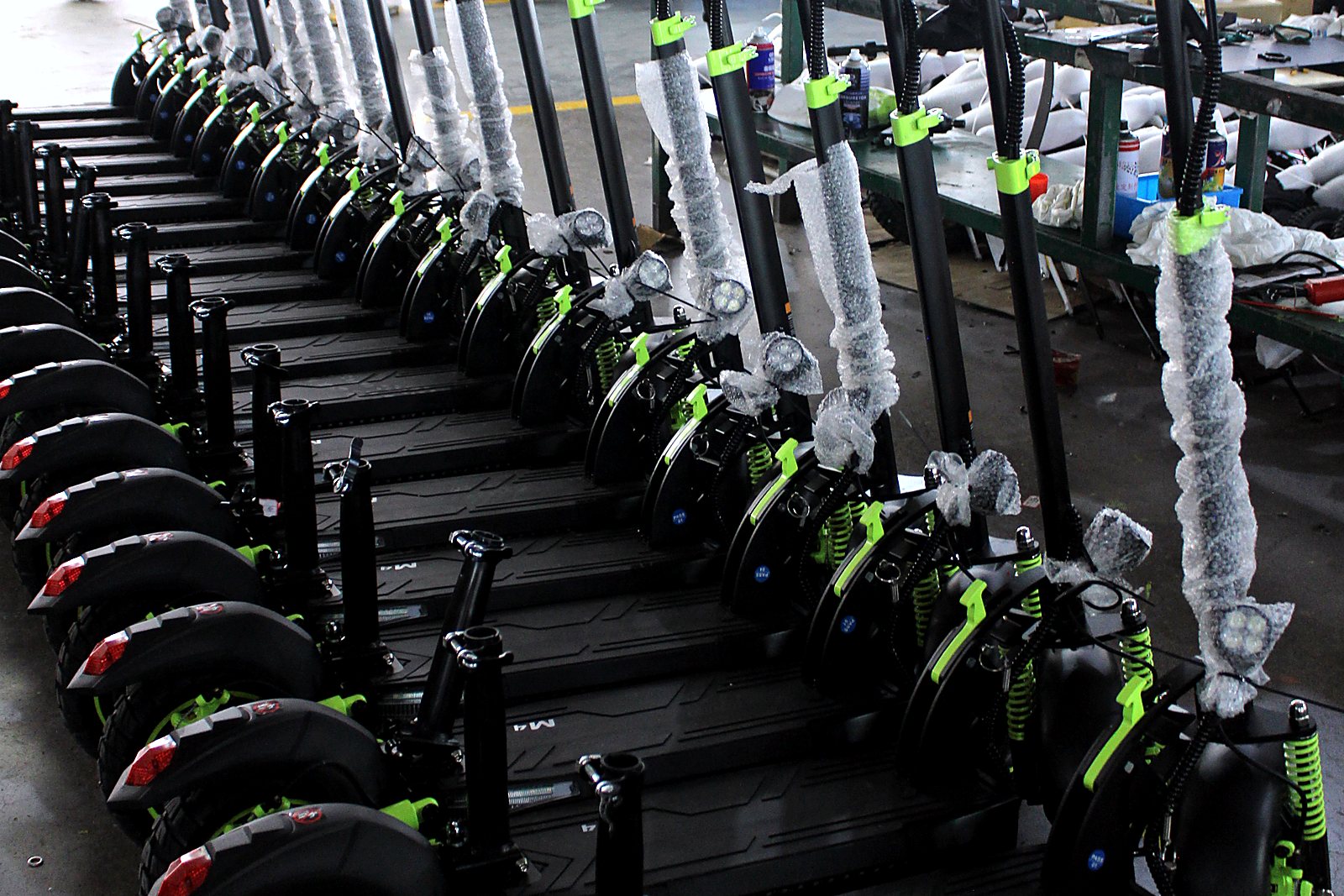 Fasir electric scooter production and stock area